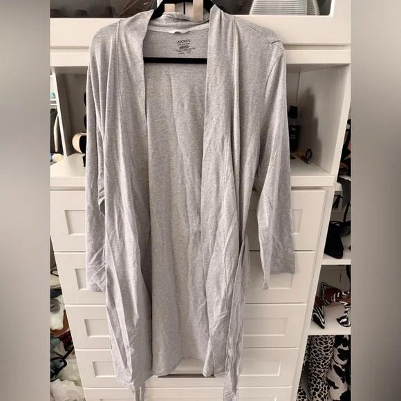 Gray Open Front Robe - Picture 1 of 2